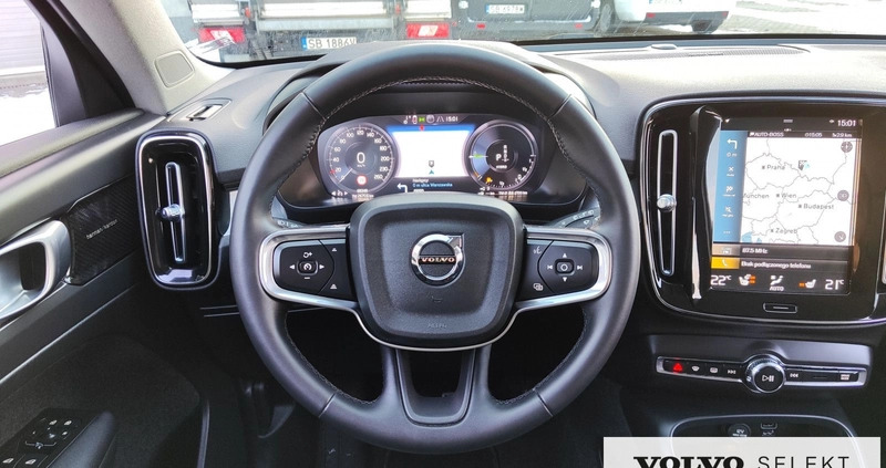 Volvo XC 40 cena 149900 przebieg: 72800, rok produkcji 2021 z Rakoniewice małe 562
